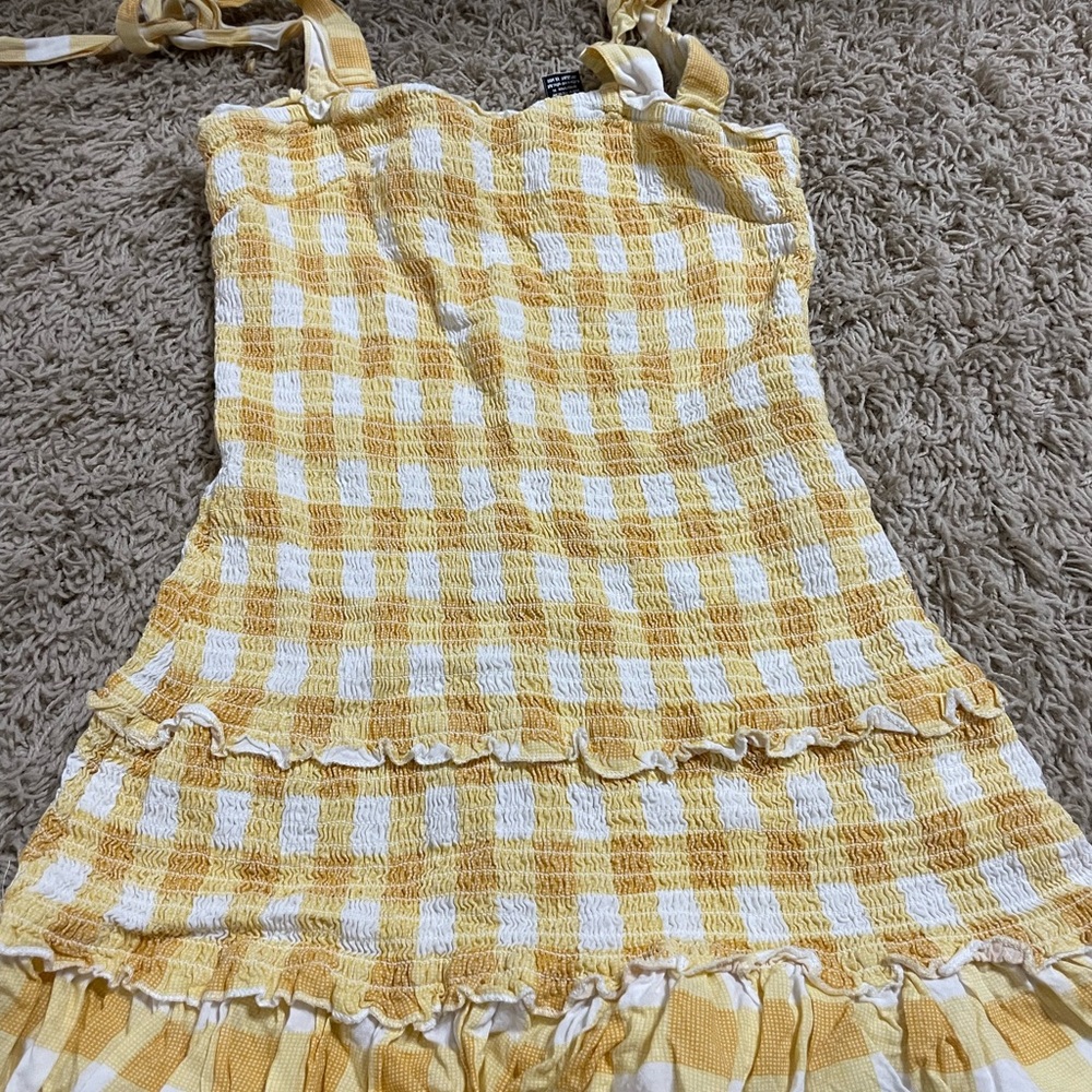 Yellow Plaid Sundress